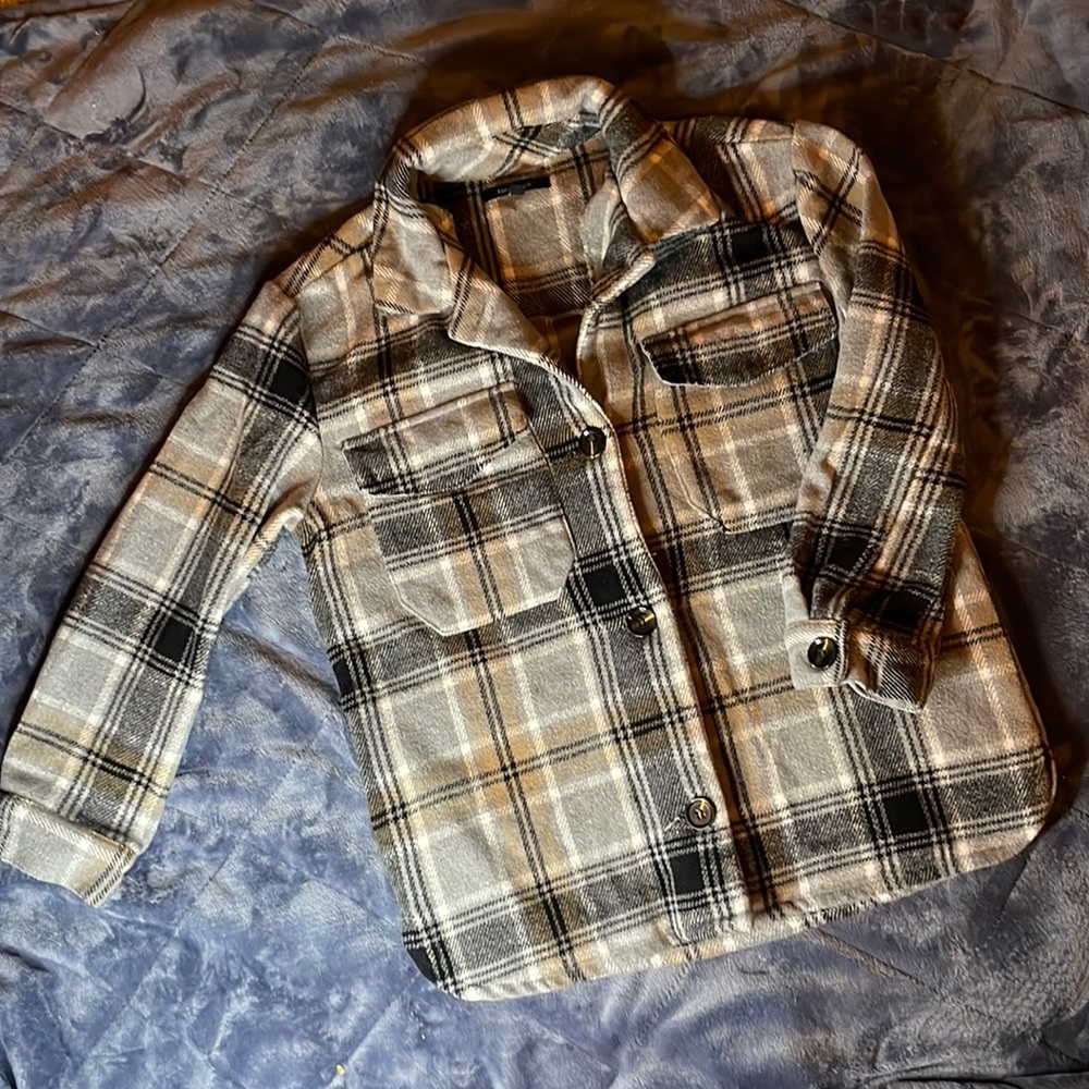 New Look Polyester/Wool Button Up Jacket - image 1